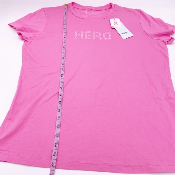 Lady Hagen HERO Pink Ribbon Collection Breast Cancer Awareness Tee Size Large - Picture 10 of 10